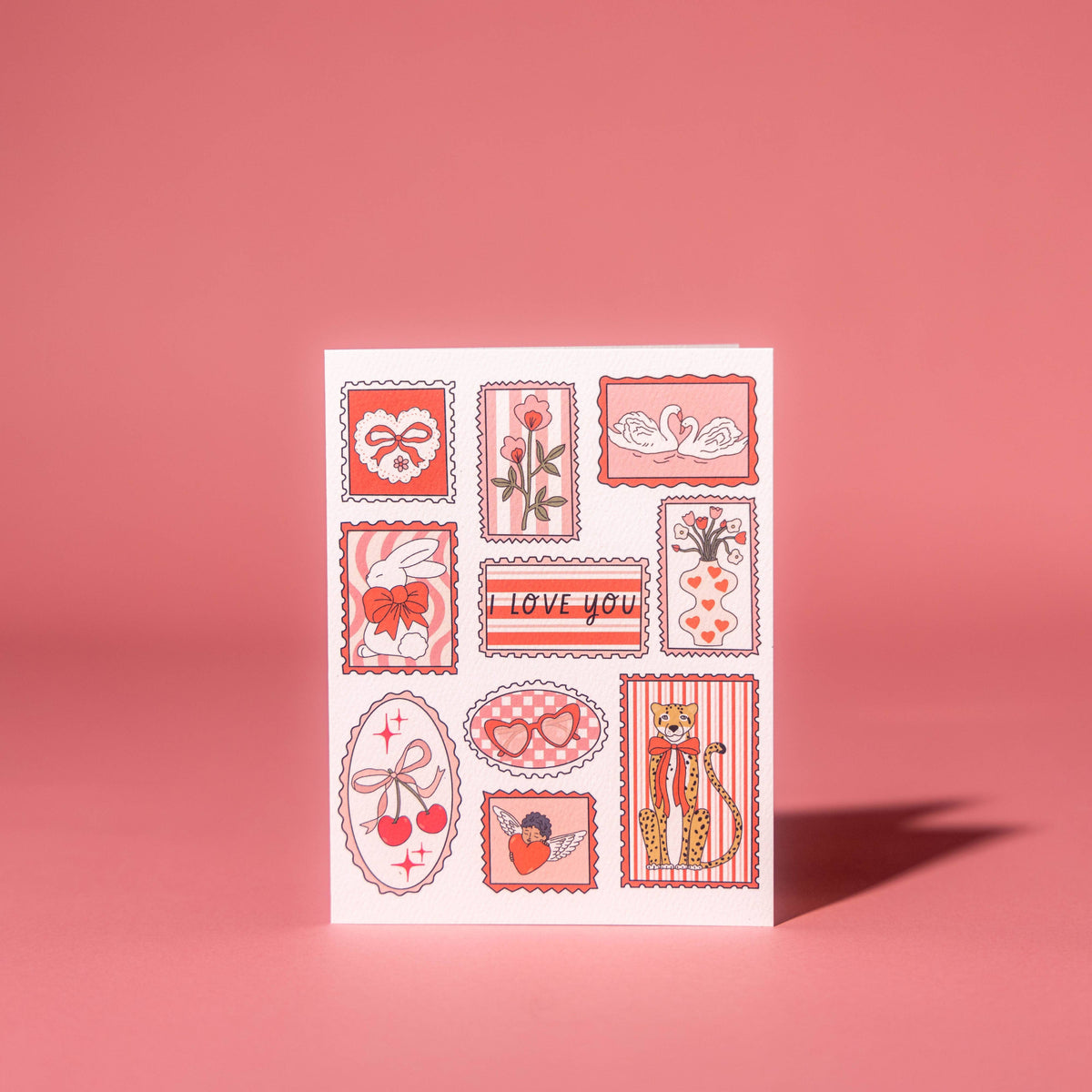 Valentine Stamps Card