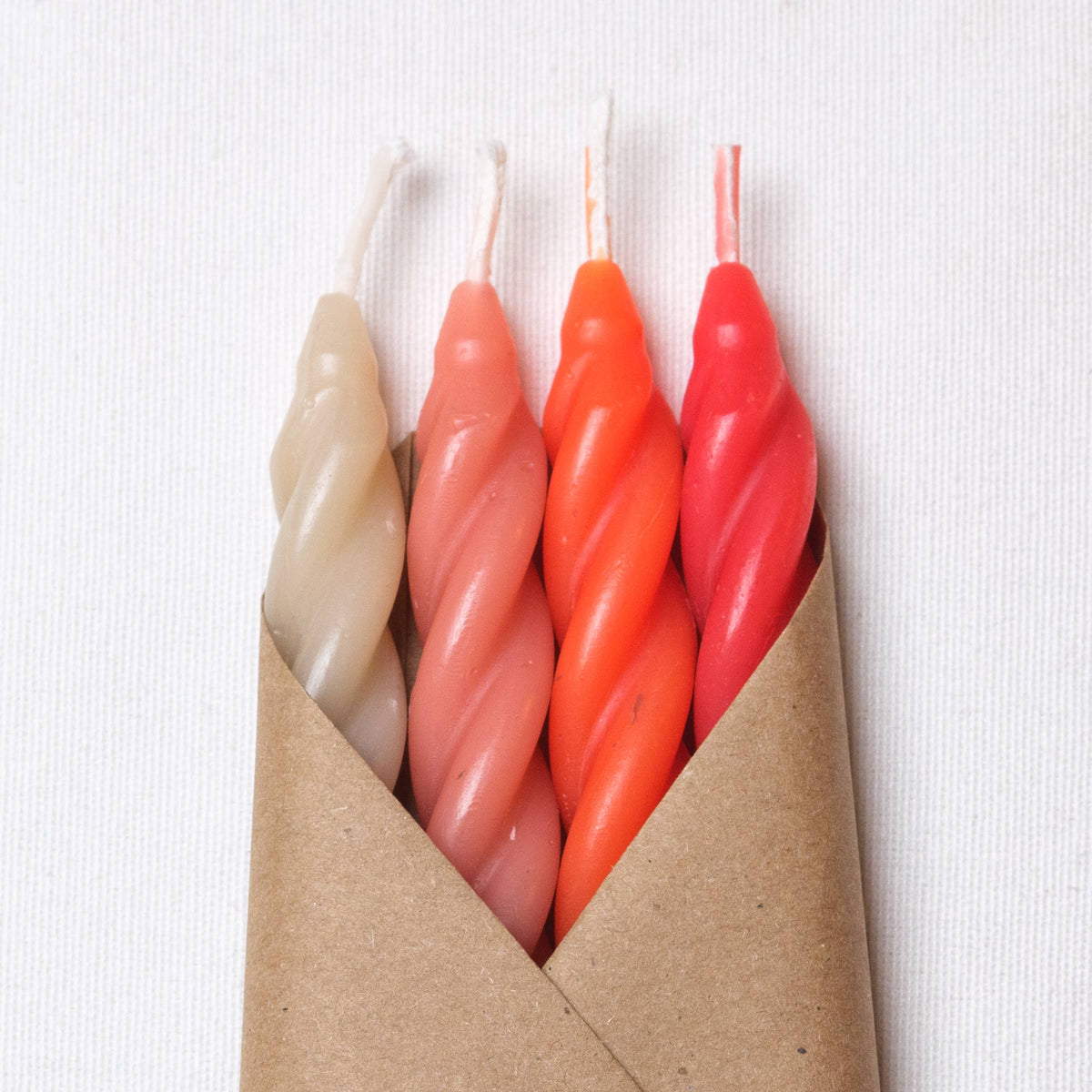 Gathering Beeswax Taper Candles (Set of 4)