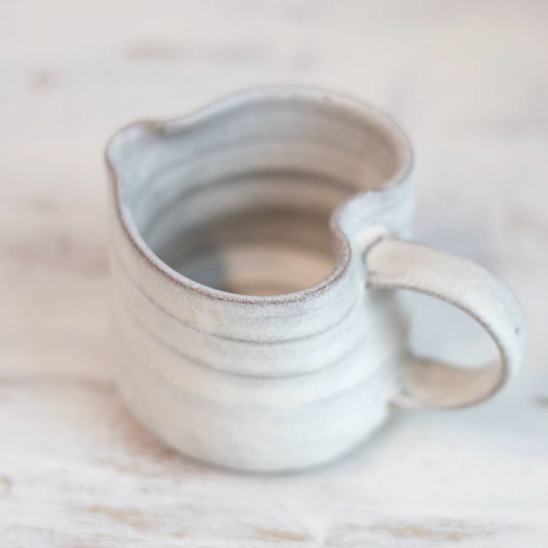 Handmade Heart-Shaped Mug &amp; Creamer