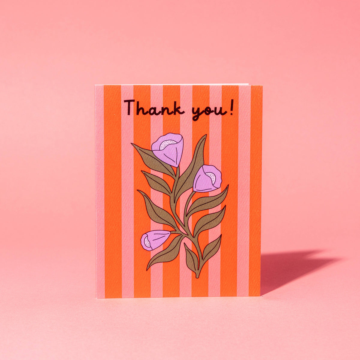 Thank You Bloom Stripe Card
