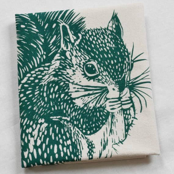 Squirrel Cotton Tea Towel
