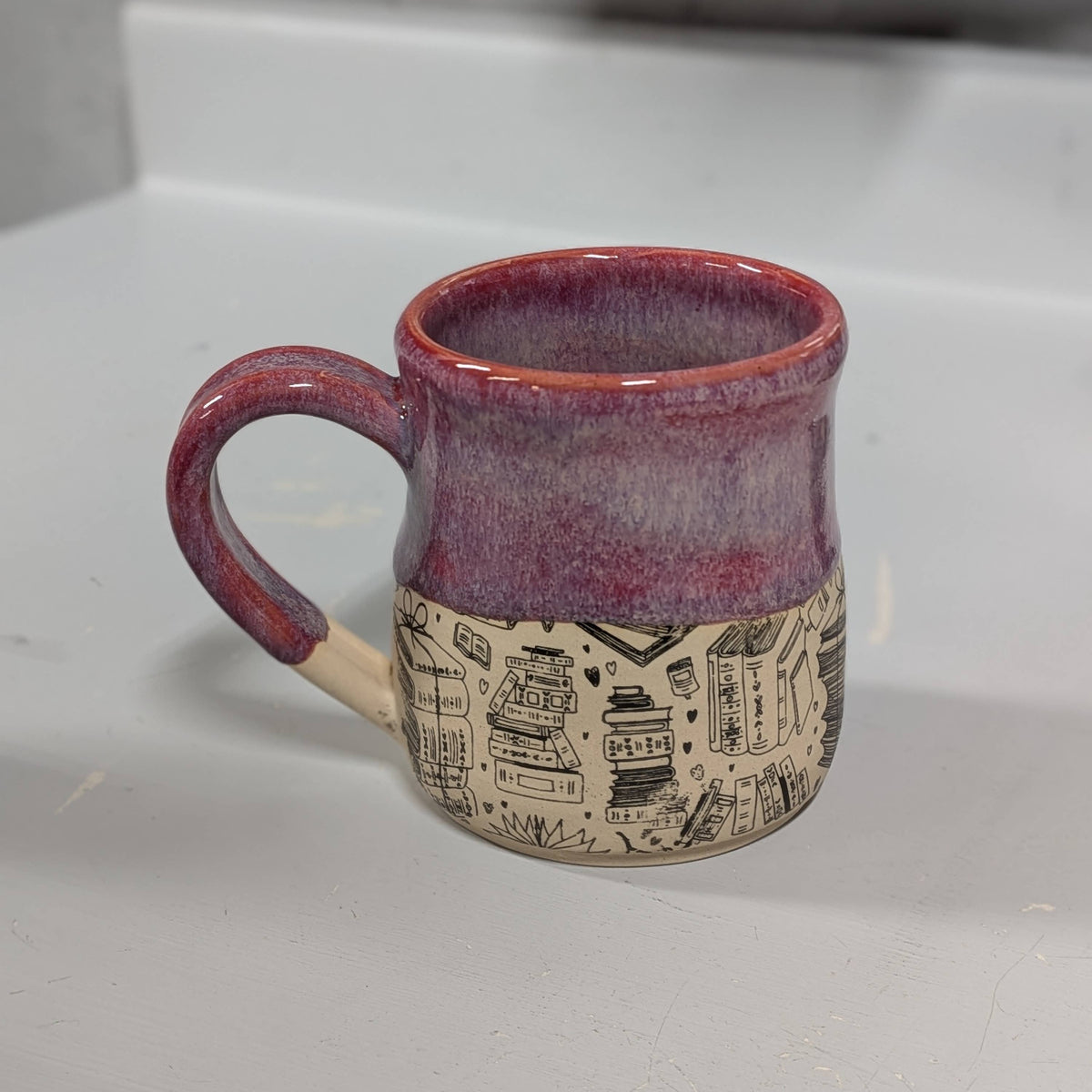 Book Coffee Mug - Pink
