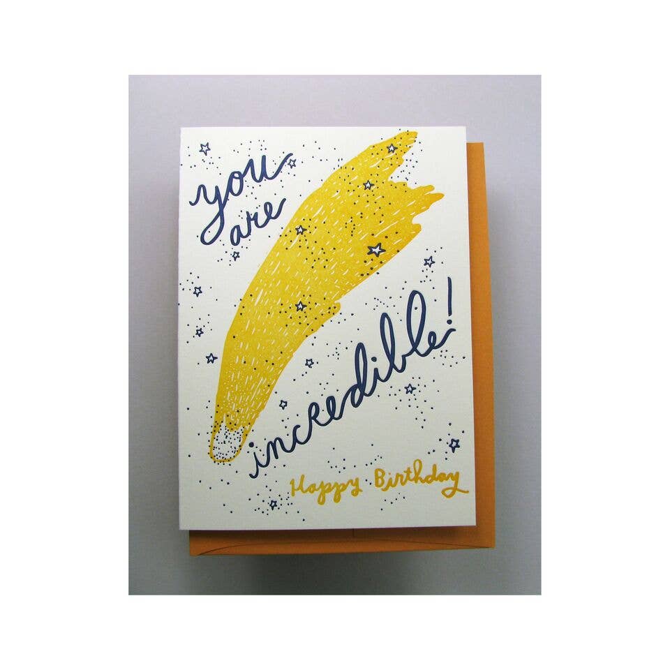 Comet Happy Birthday Card