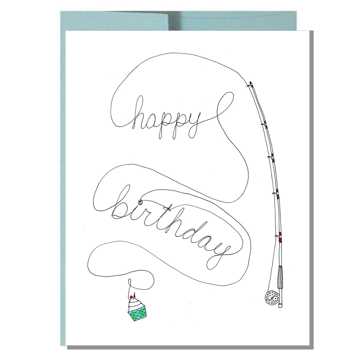 Fly Fishing Birthday Card