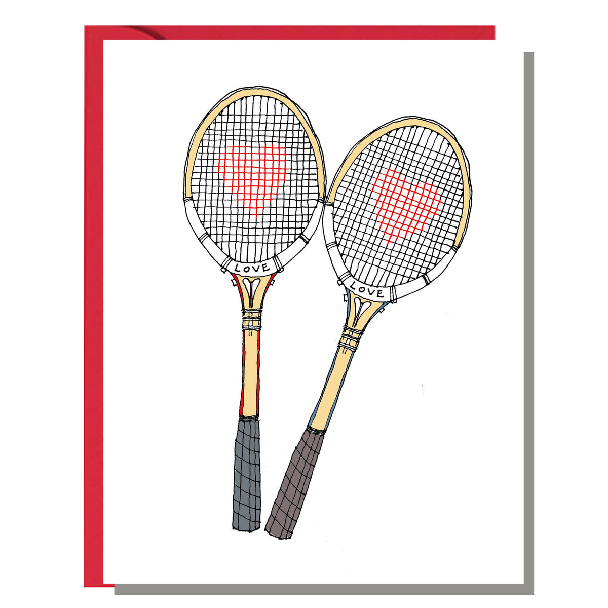 Tennis Love Love Card
