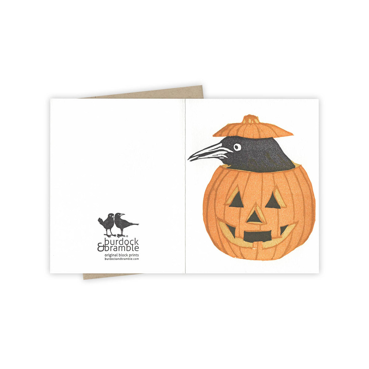 Jack-o&#39;-Lantern Grackle Card