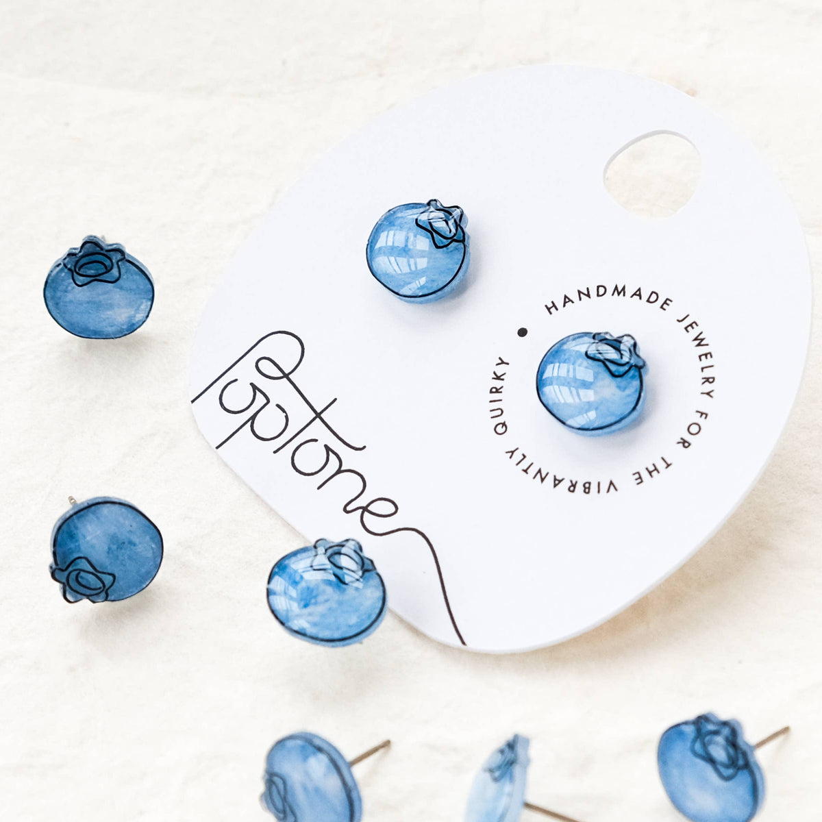 Cute Blueberry Stud Earrings