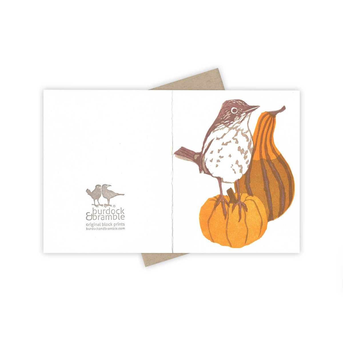 Autumn Thrush Card