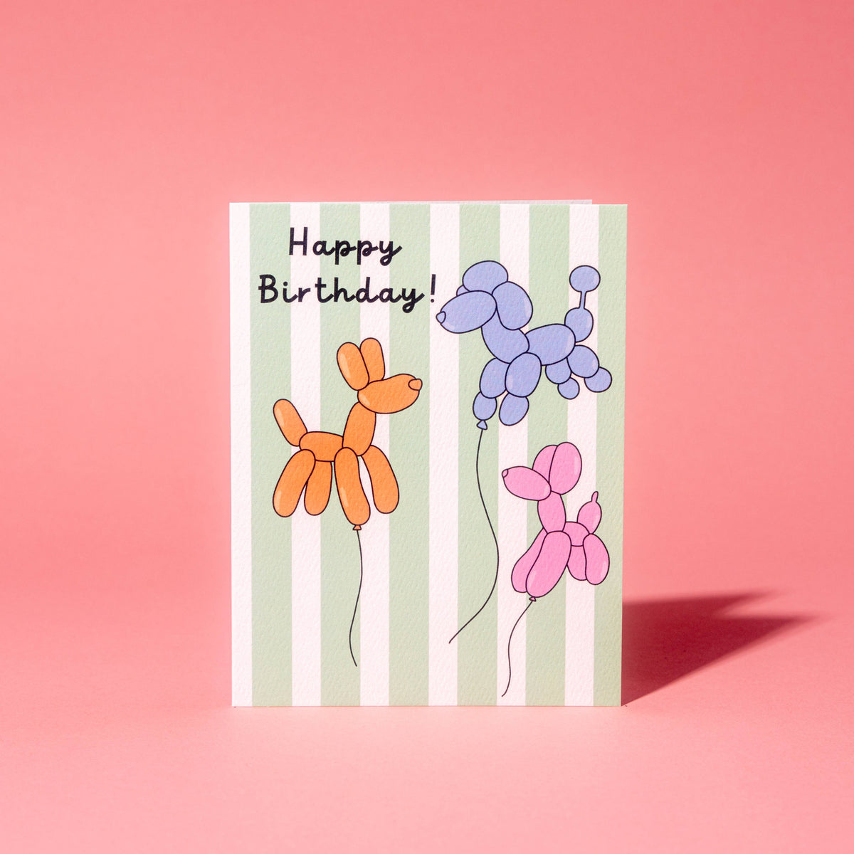 Birthday Dog Balloons Card
