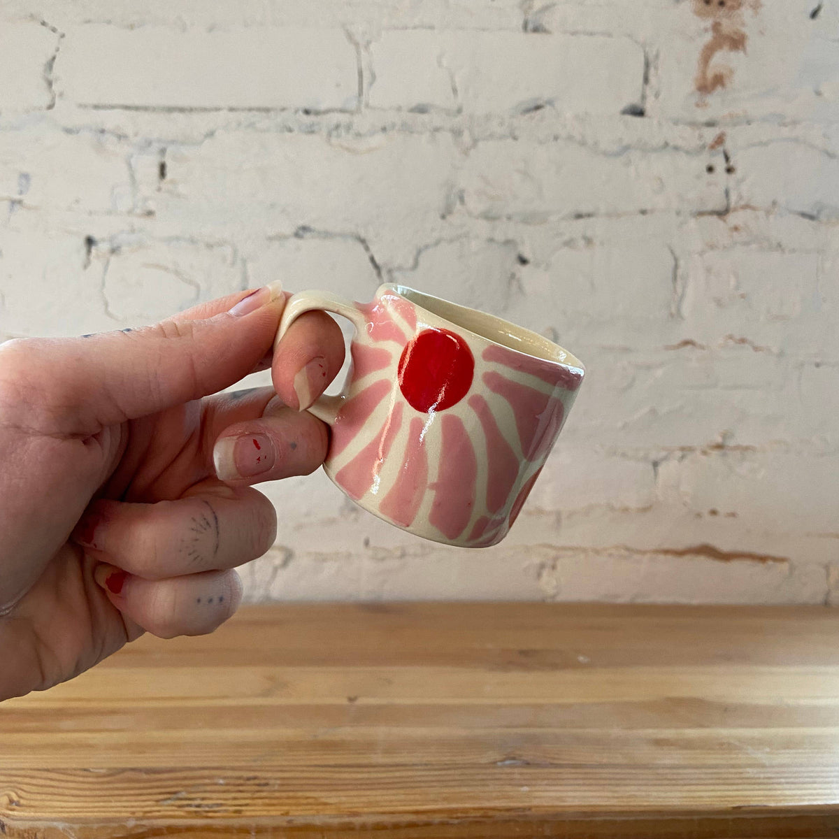 Retro Flower Espresso Cup