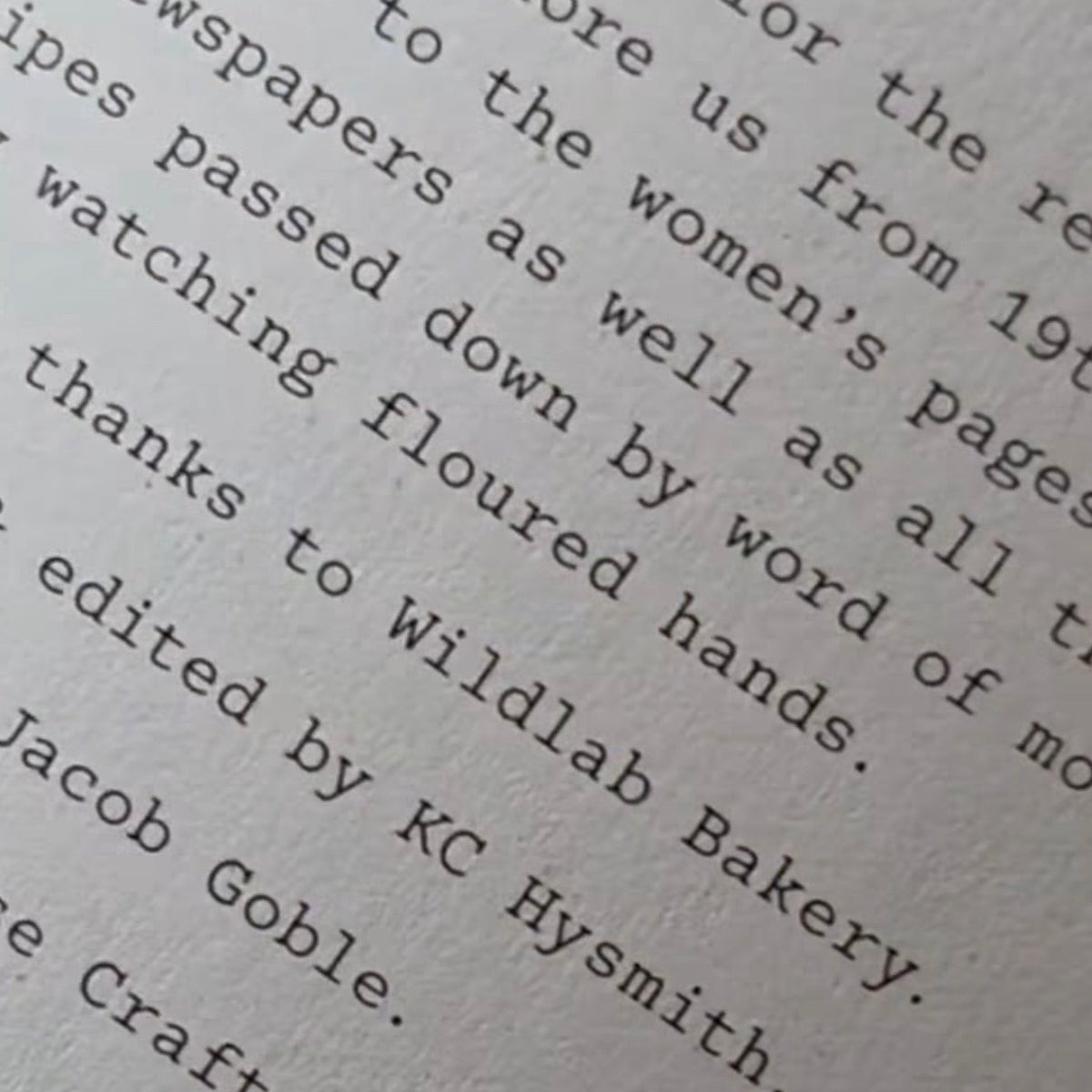 text from a recipe book 