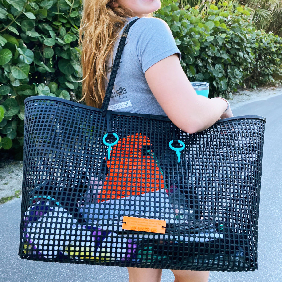 Jumbo Oyster Bag: Black Handle