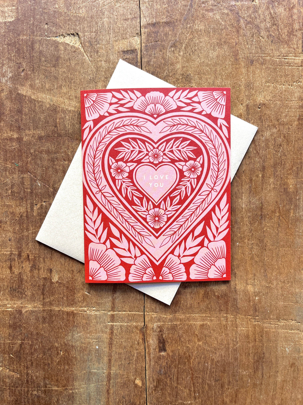 "I Love You," Greeting Card: Single Card