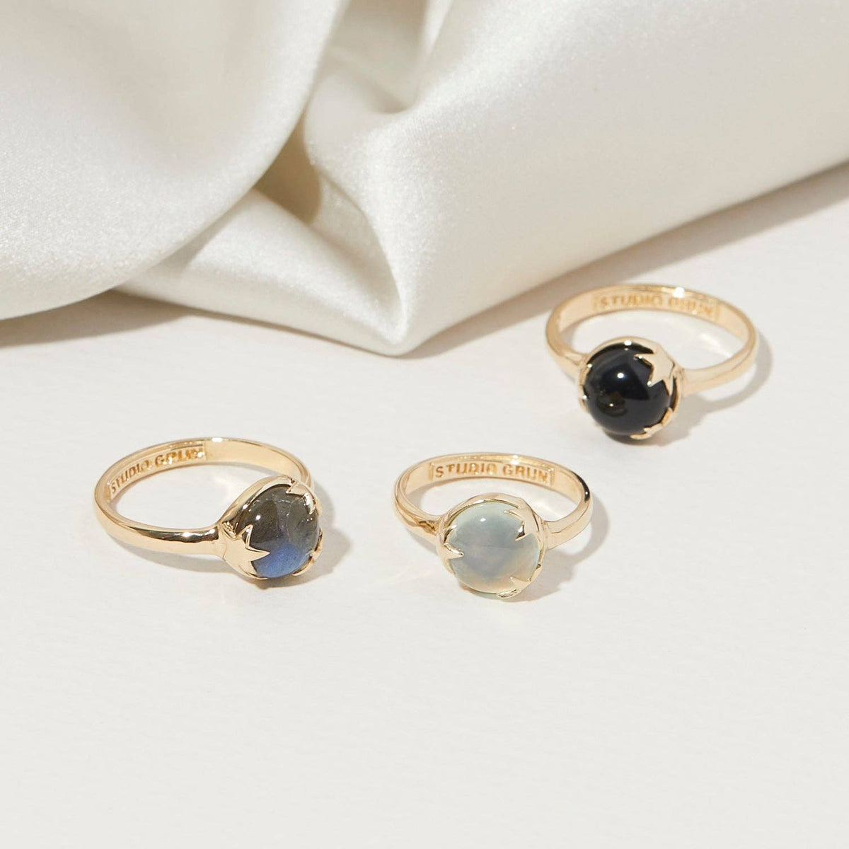 Under The Stars Ring with Black Onyx