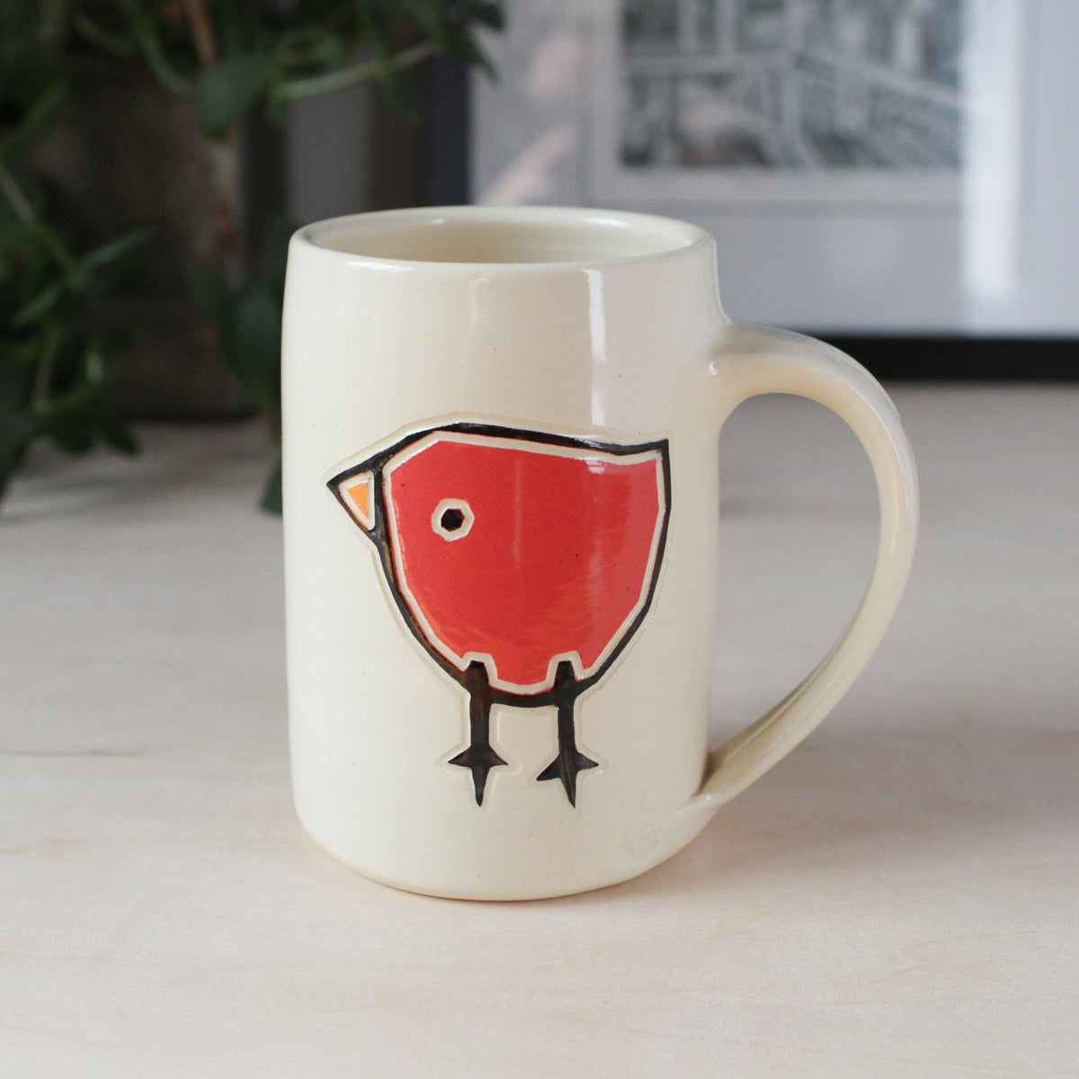 Red Bird Mug