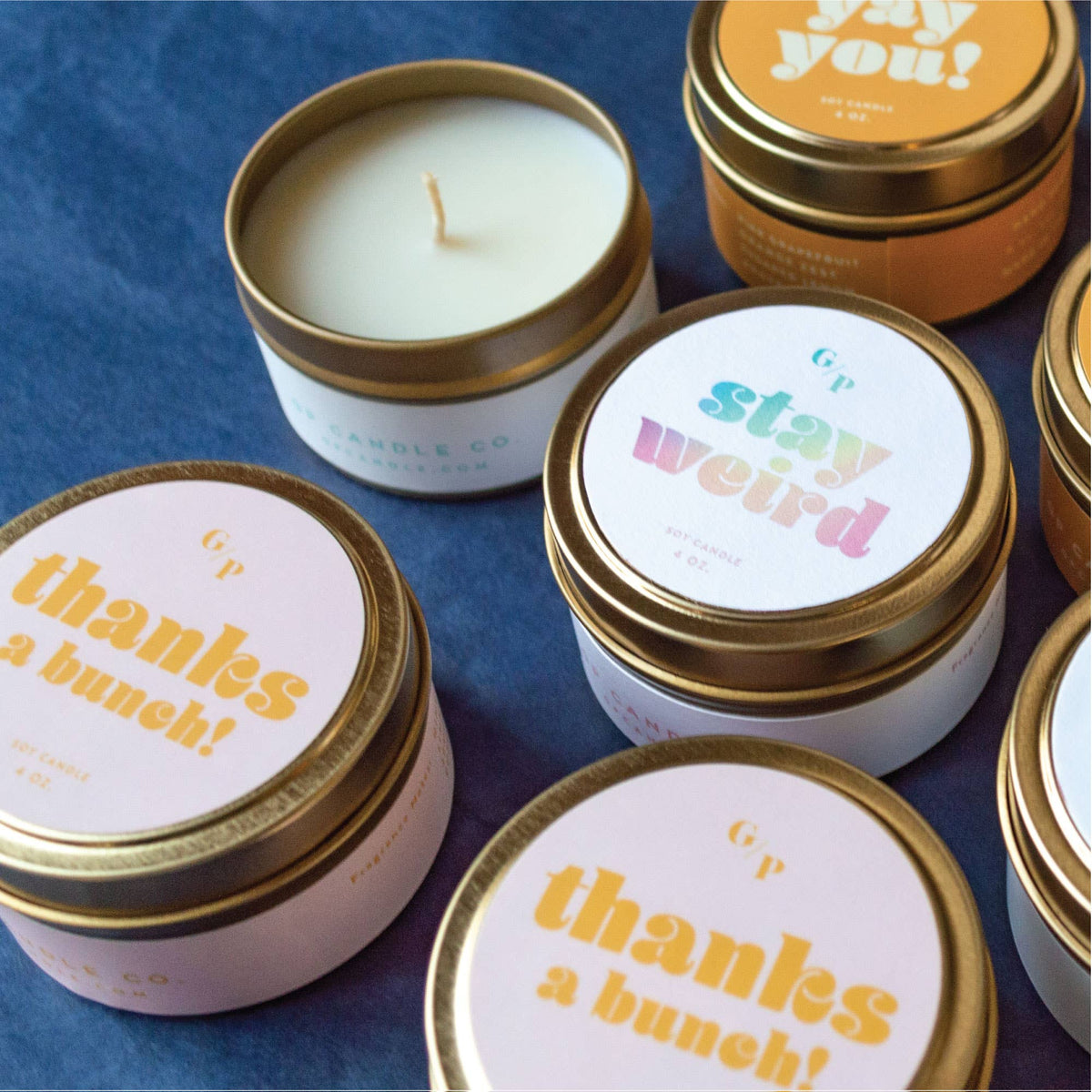 Thanks A Bunch Just Because 4 oz. Candle Tin