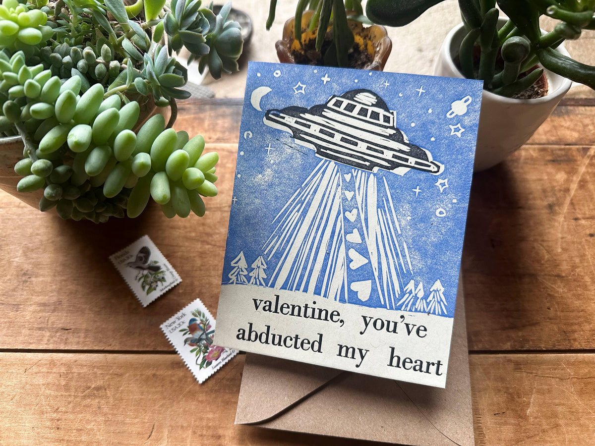 UFO Valentine Card