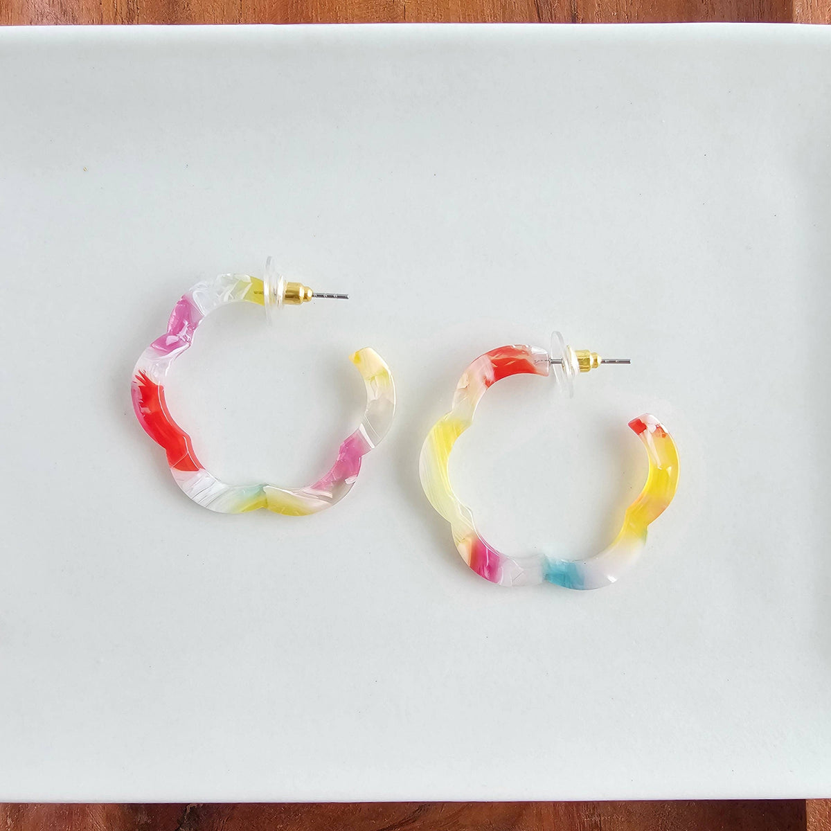 Posey Hoops in Technicolor