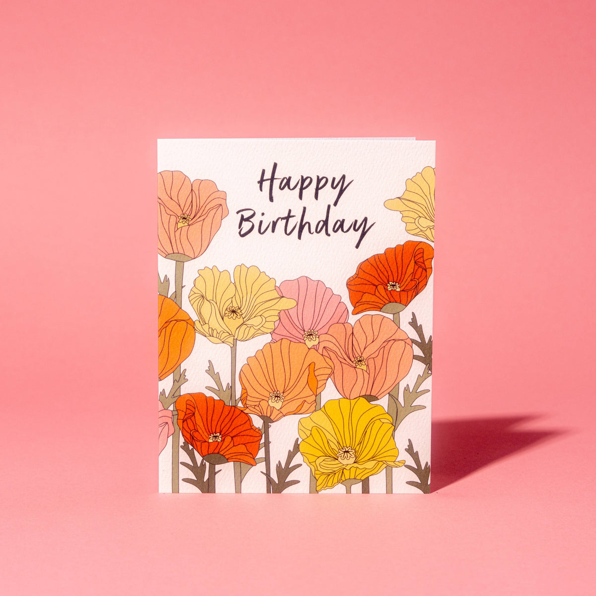 Birthday Poppies Card