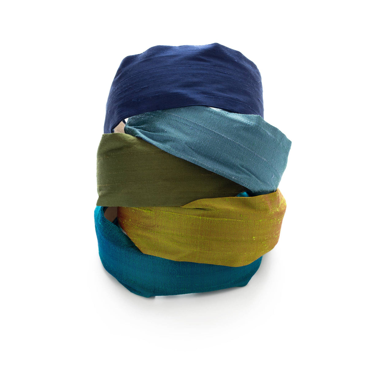 Olive Green Dupioni Silk 2" Headband