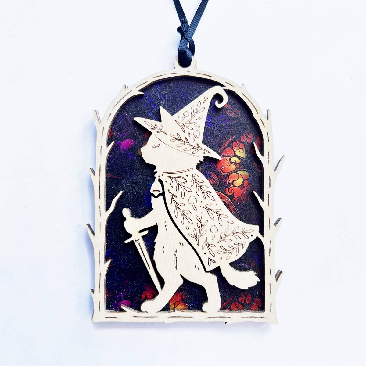 Wizard Cat Ornament Suncatcher
