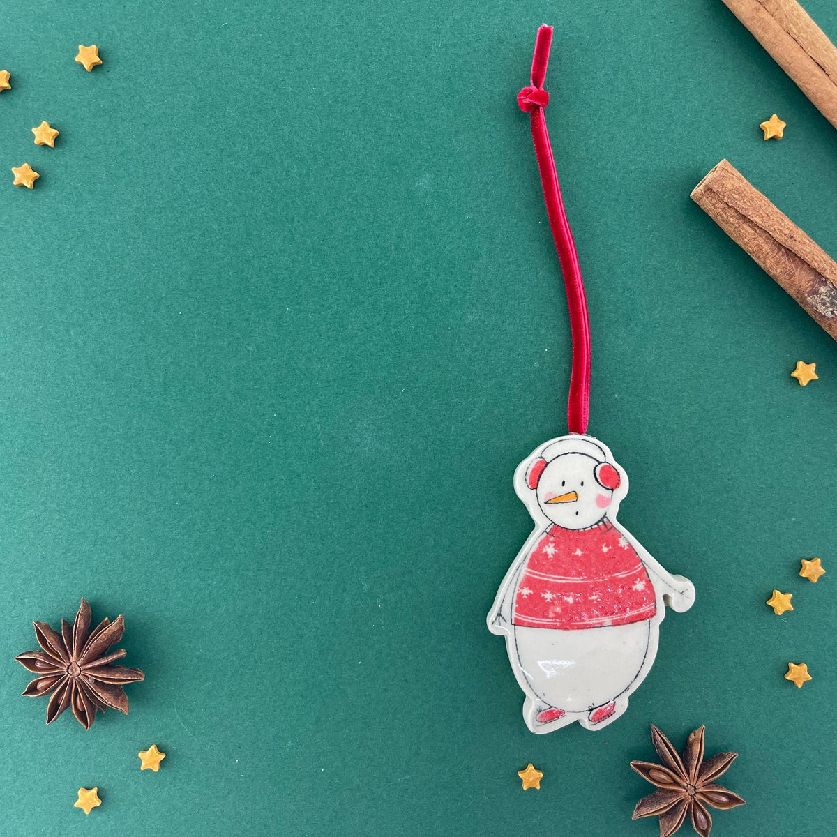 Tinsel the Snowman Ornament