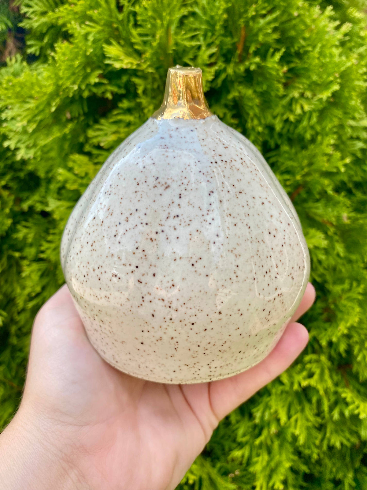 Harvest Pumpkin w/ Gold Stem