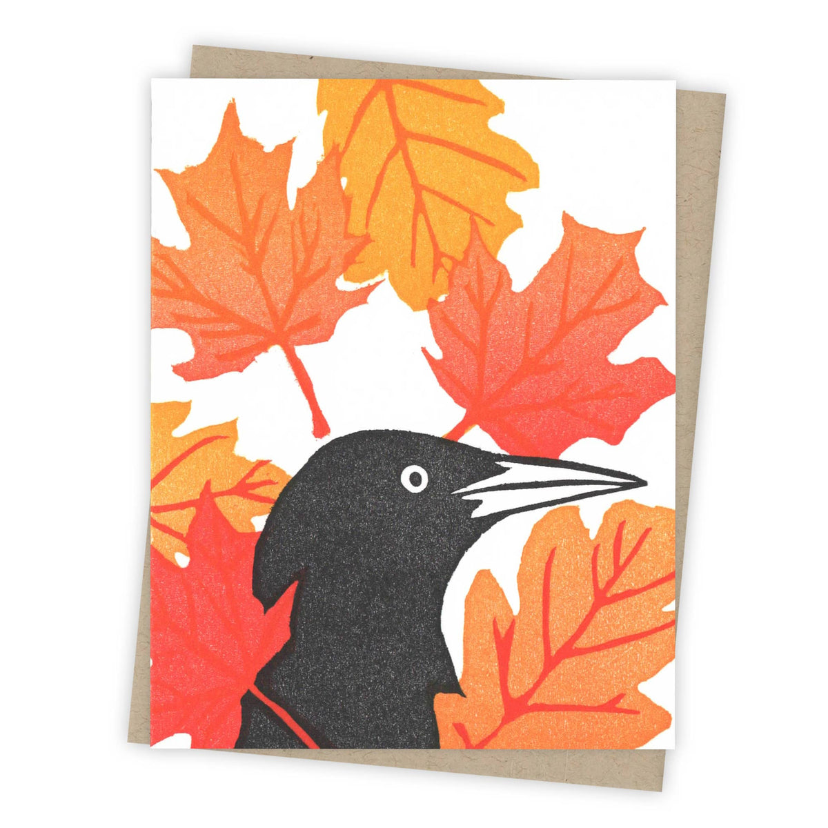 Leaf Peeper Grackle Card