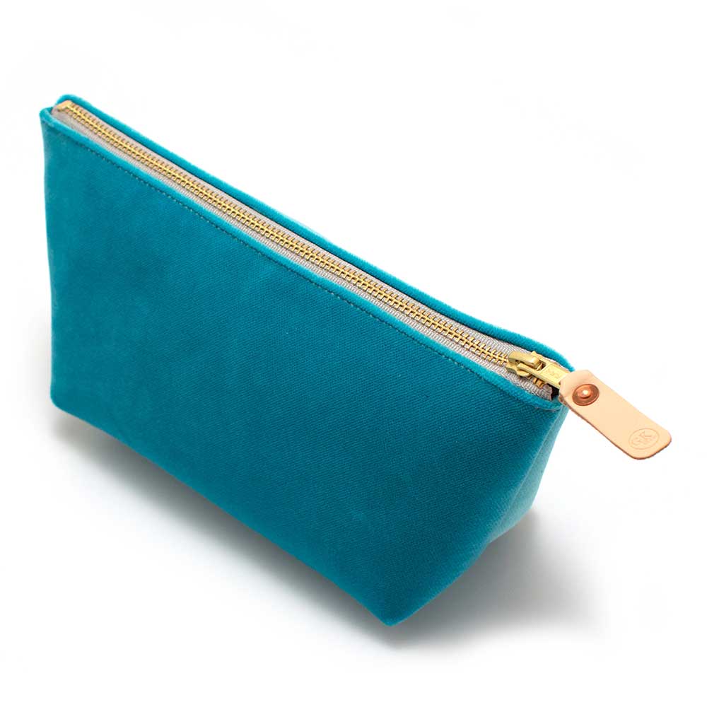 Tiffany Blue Velvet Travel Clutch