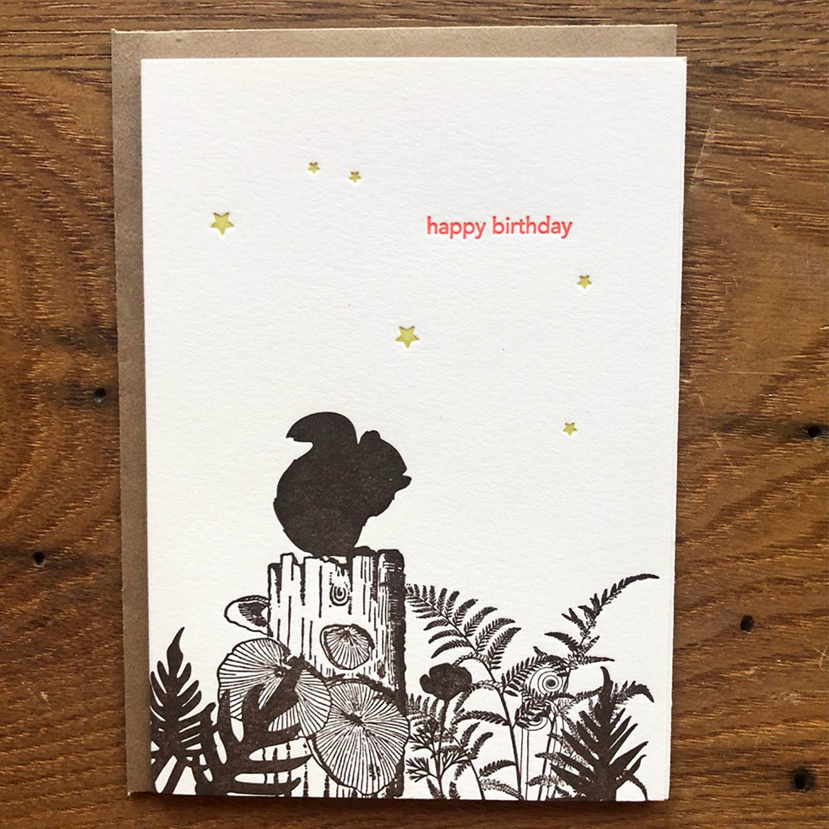 Squirrel Birthday Card