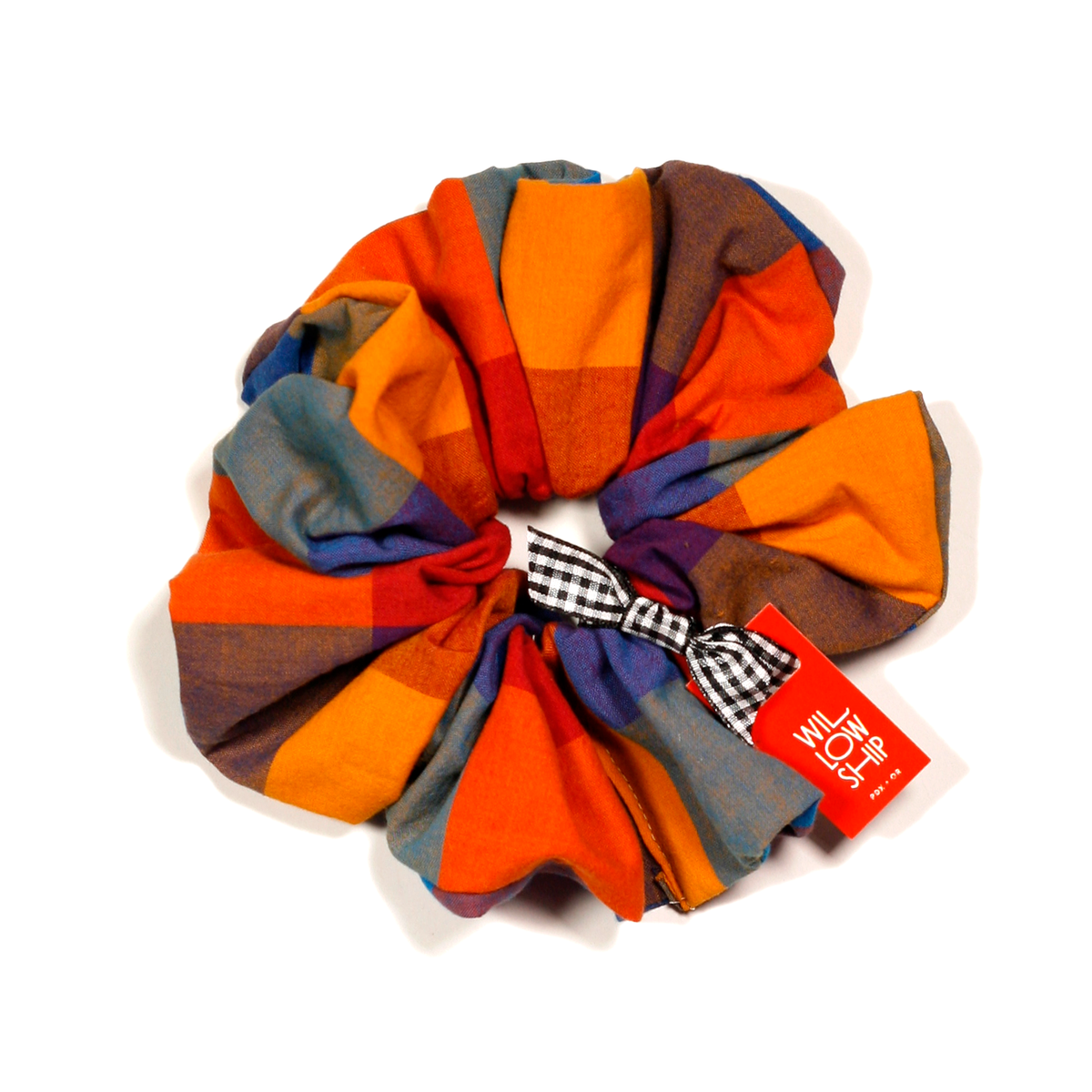 Berry Patch Buffalo Check Hair Scrunchie
