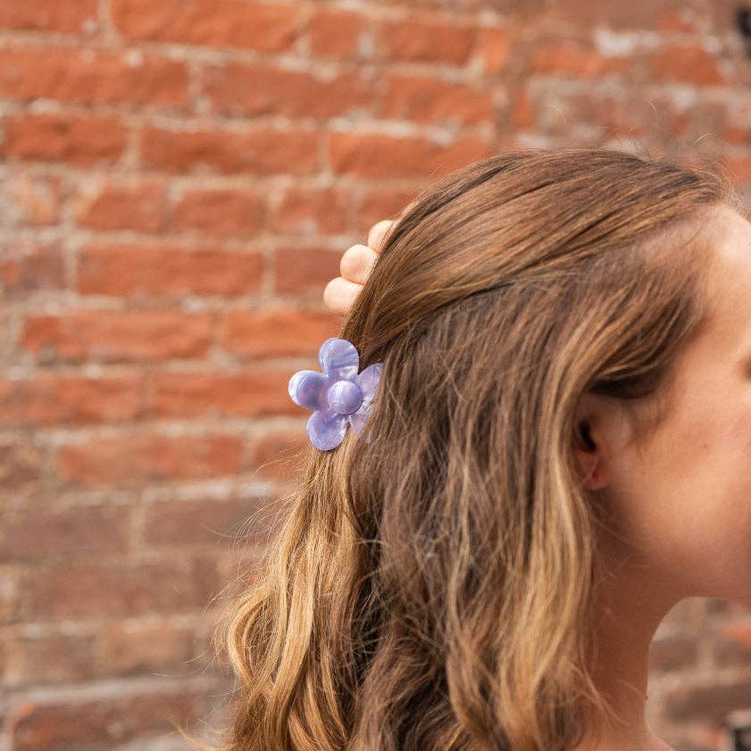 Flower Power Hair Claw Clip in Lavender Haze