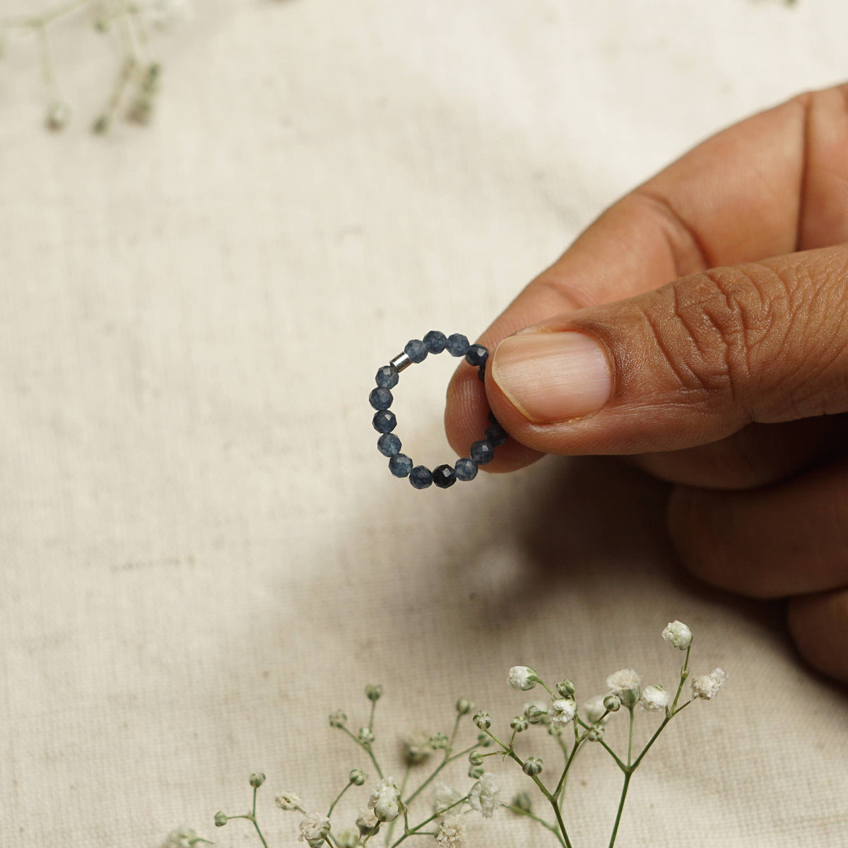 Stretchy Fidget Rings - Sapphire