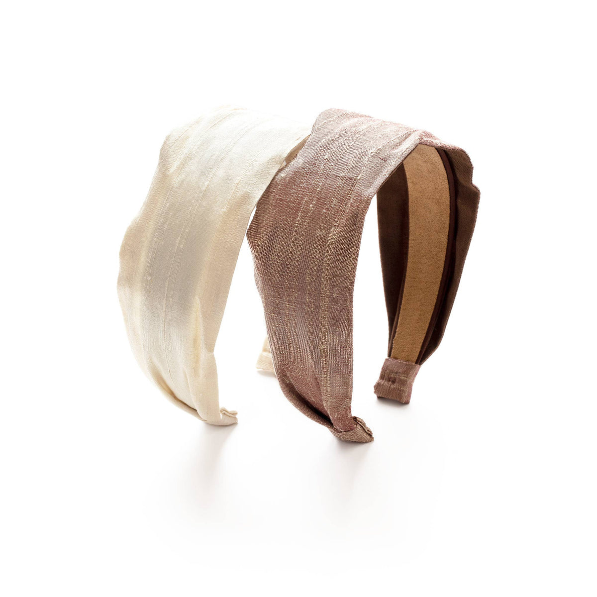 Ivory Dupioni Silk 2" Headband