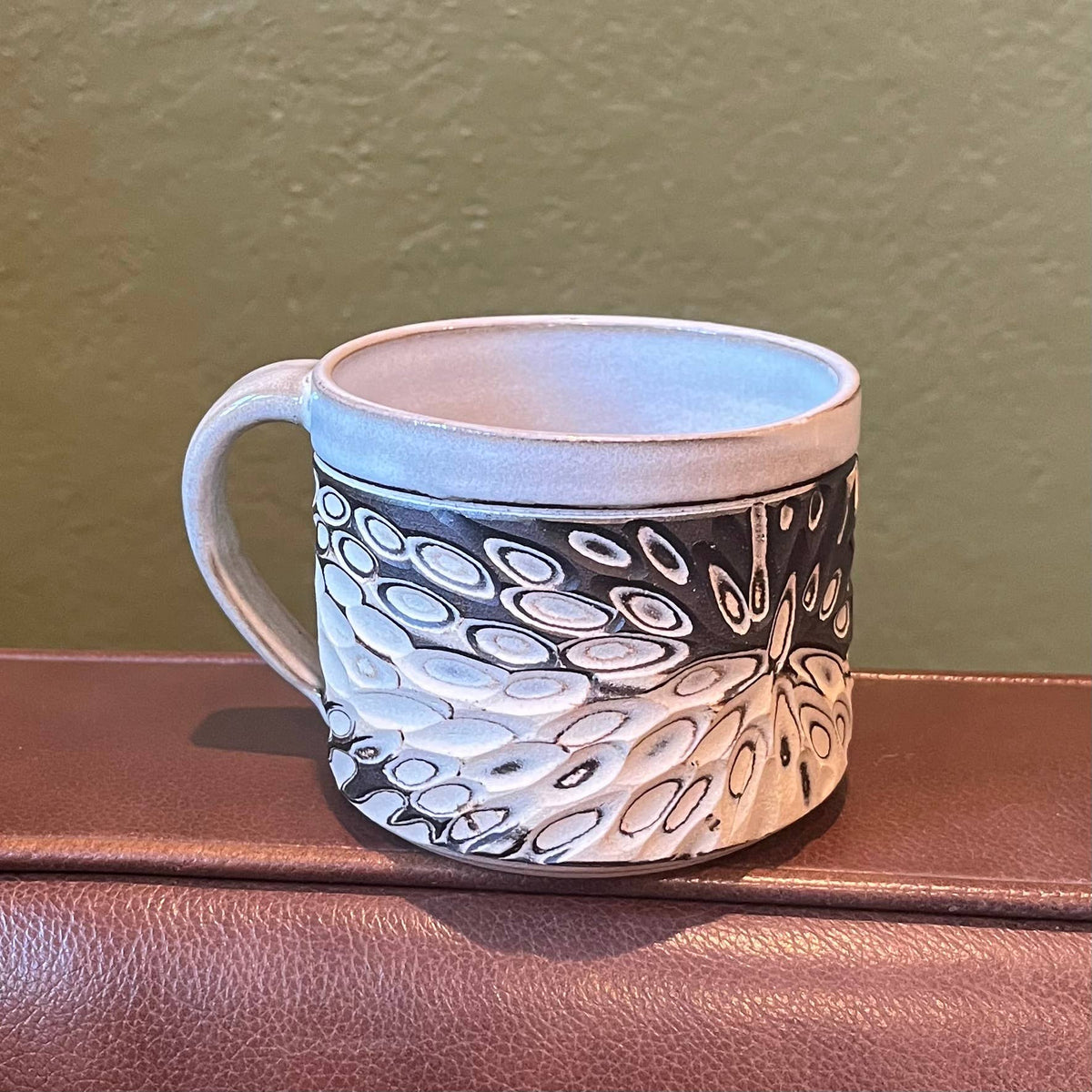 Butterfly Effect Carved Mug