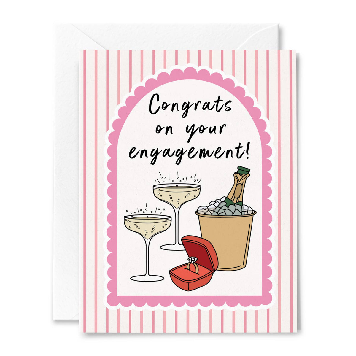 Congrats On Your Engagement Greeting Card