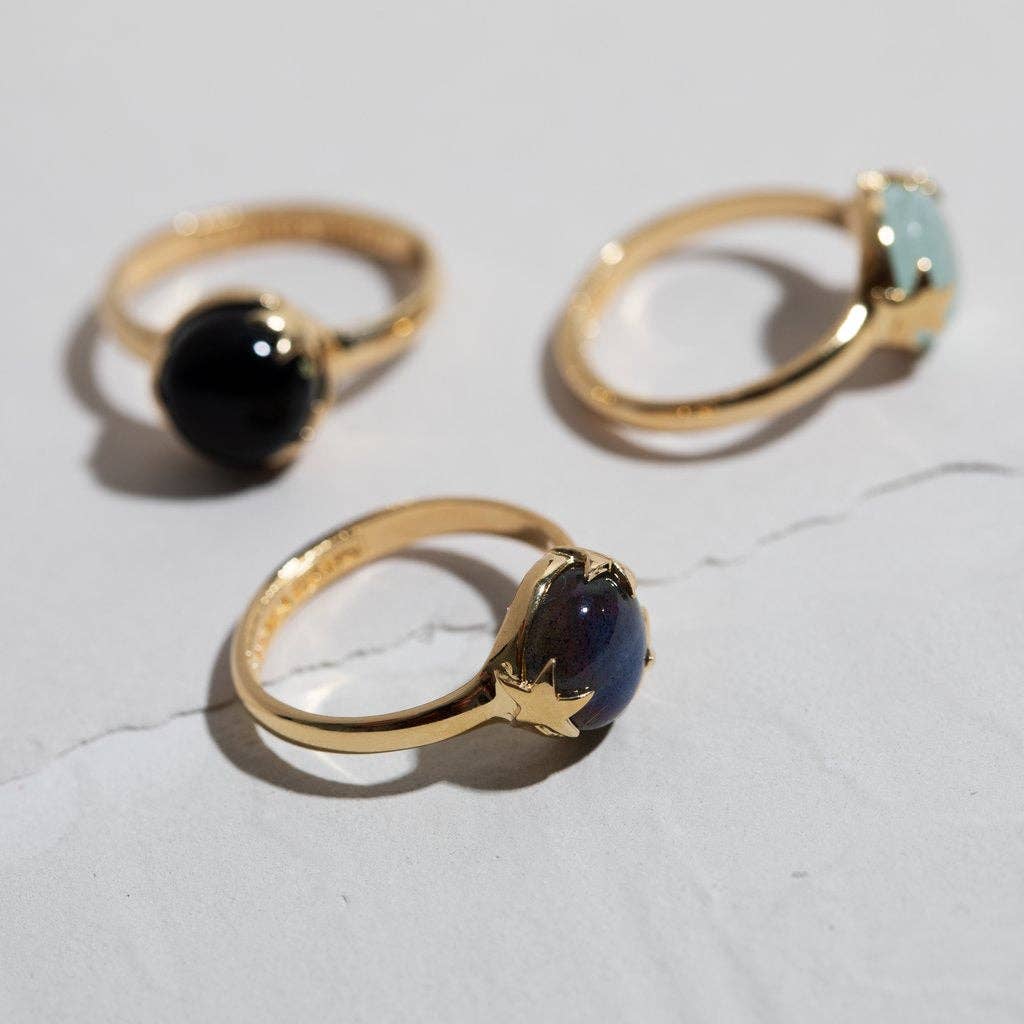 Under The Stars Ring with Black Onyx