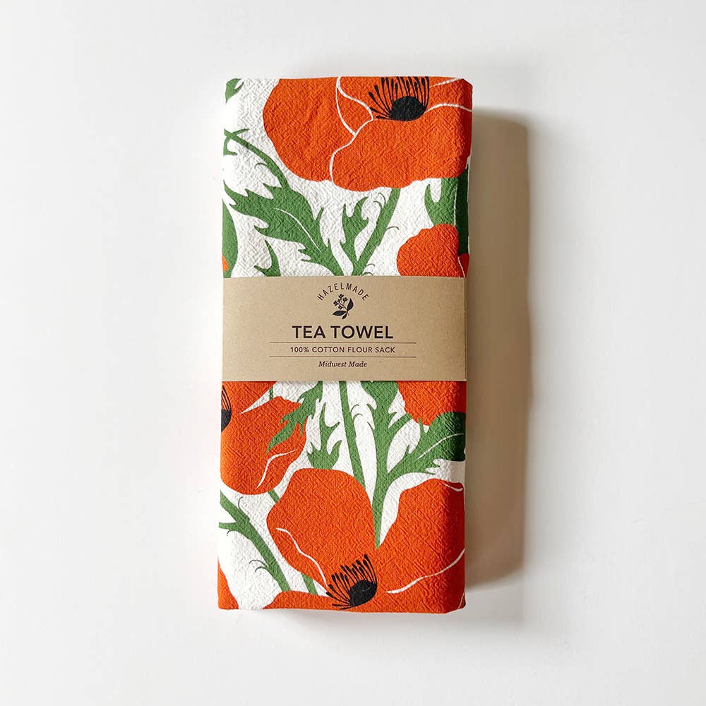 Poppies Tea Towel