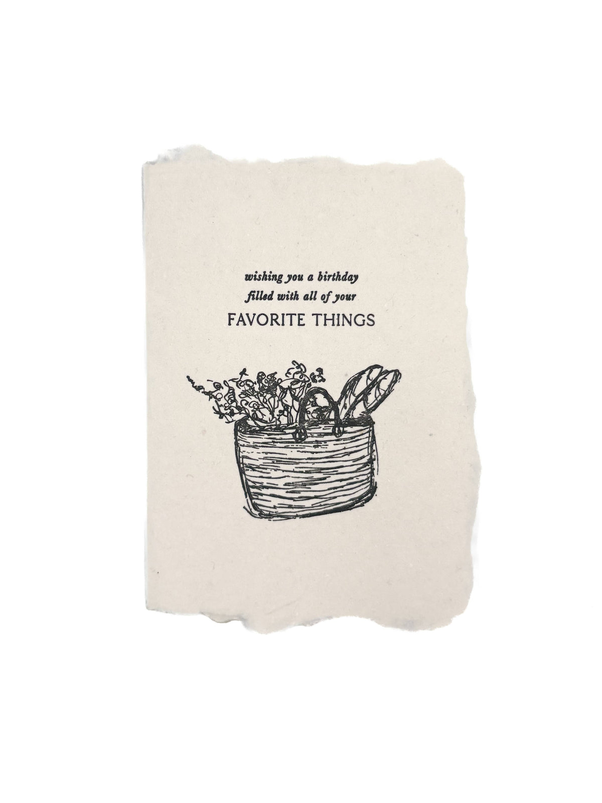 Happy birthday basket card