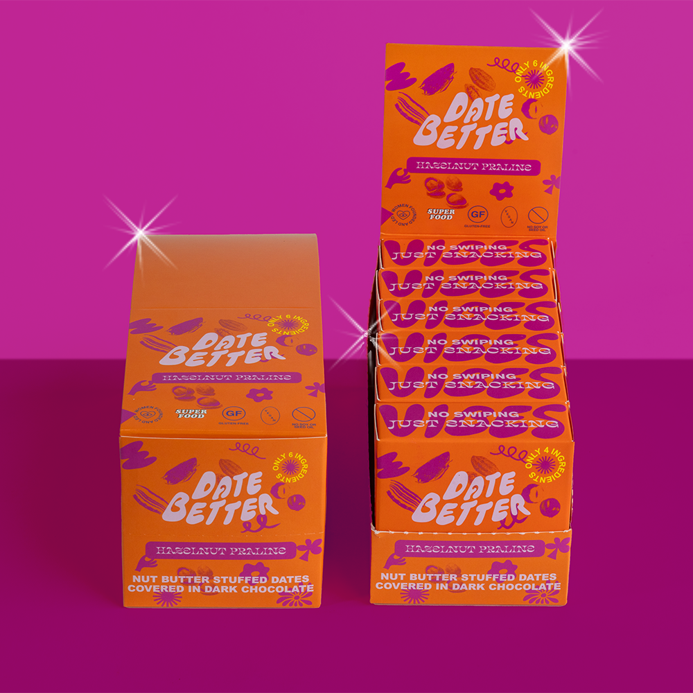 Hazelnut Praline Chocolate Covered Dates