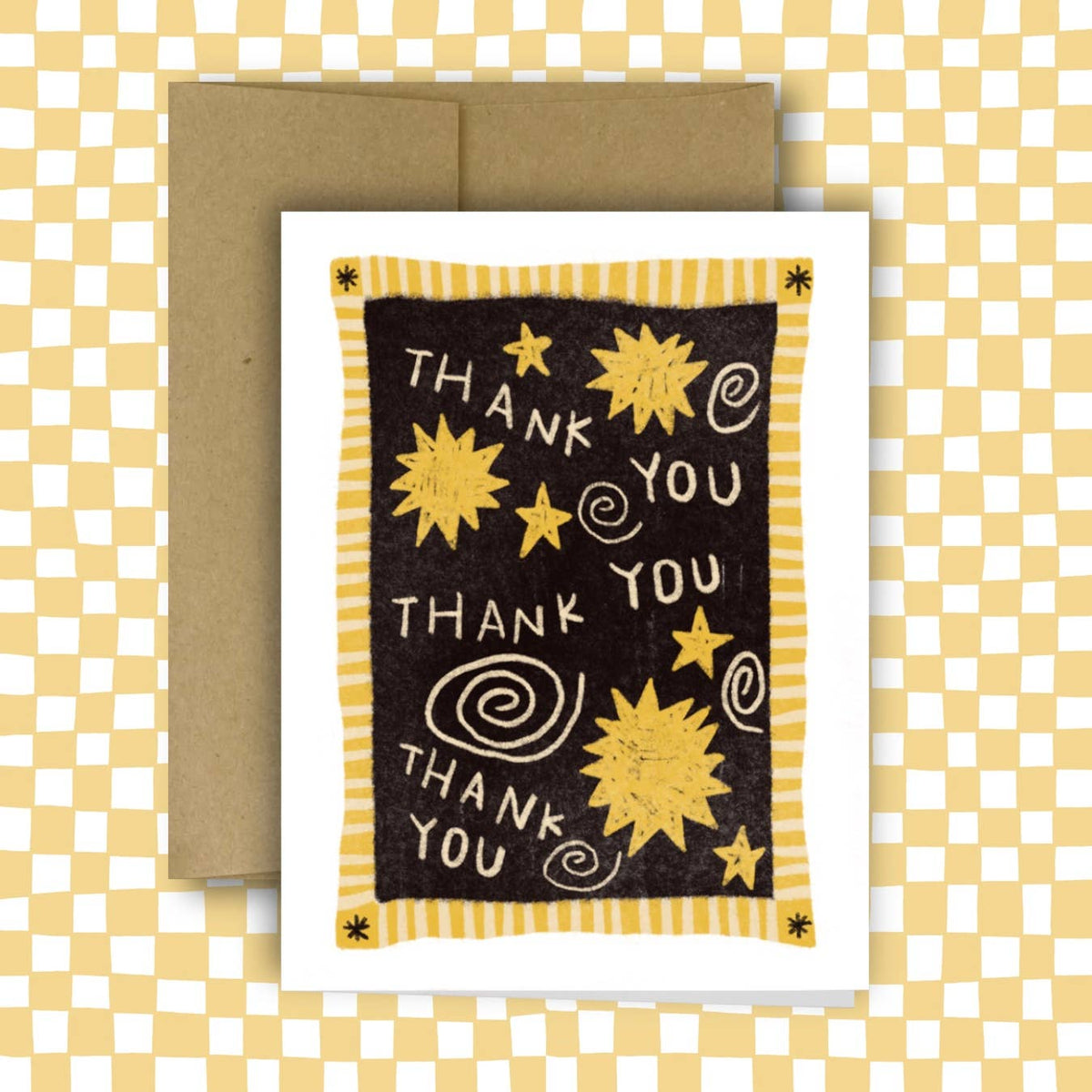 Star Thank You Greeting Card