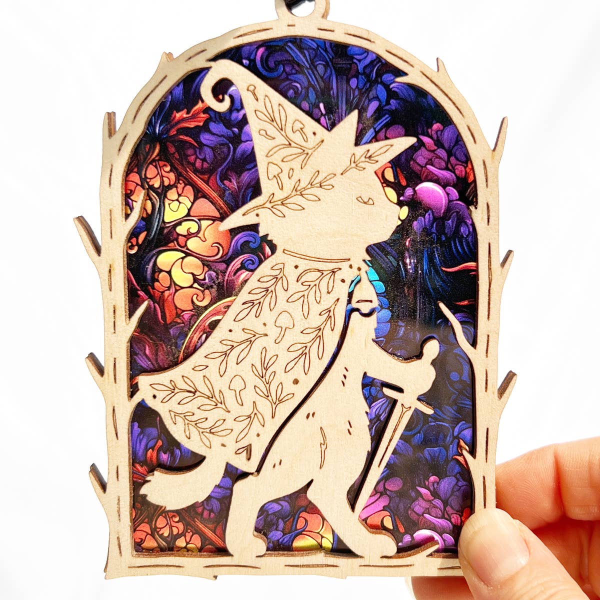 Wizard Cat Ornament Suncatcher