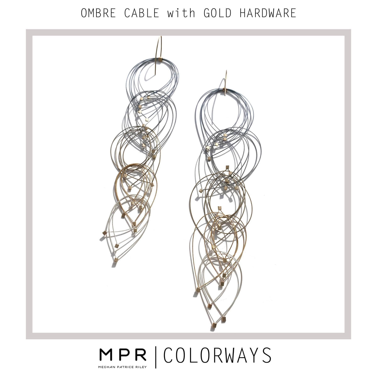 Ombre Circle Post Earrings