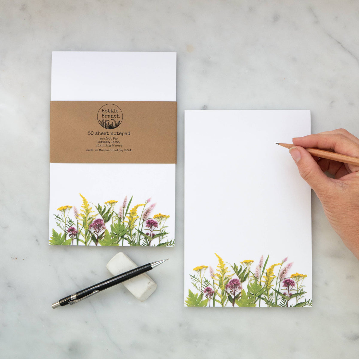 Large Notepad, Wildflowers