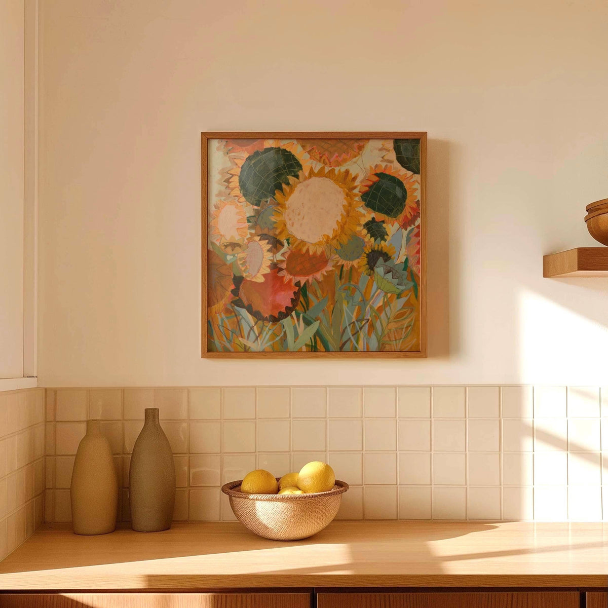 Golden Sunflower Art Print