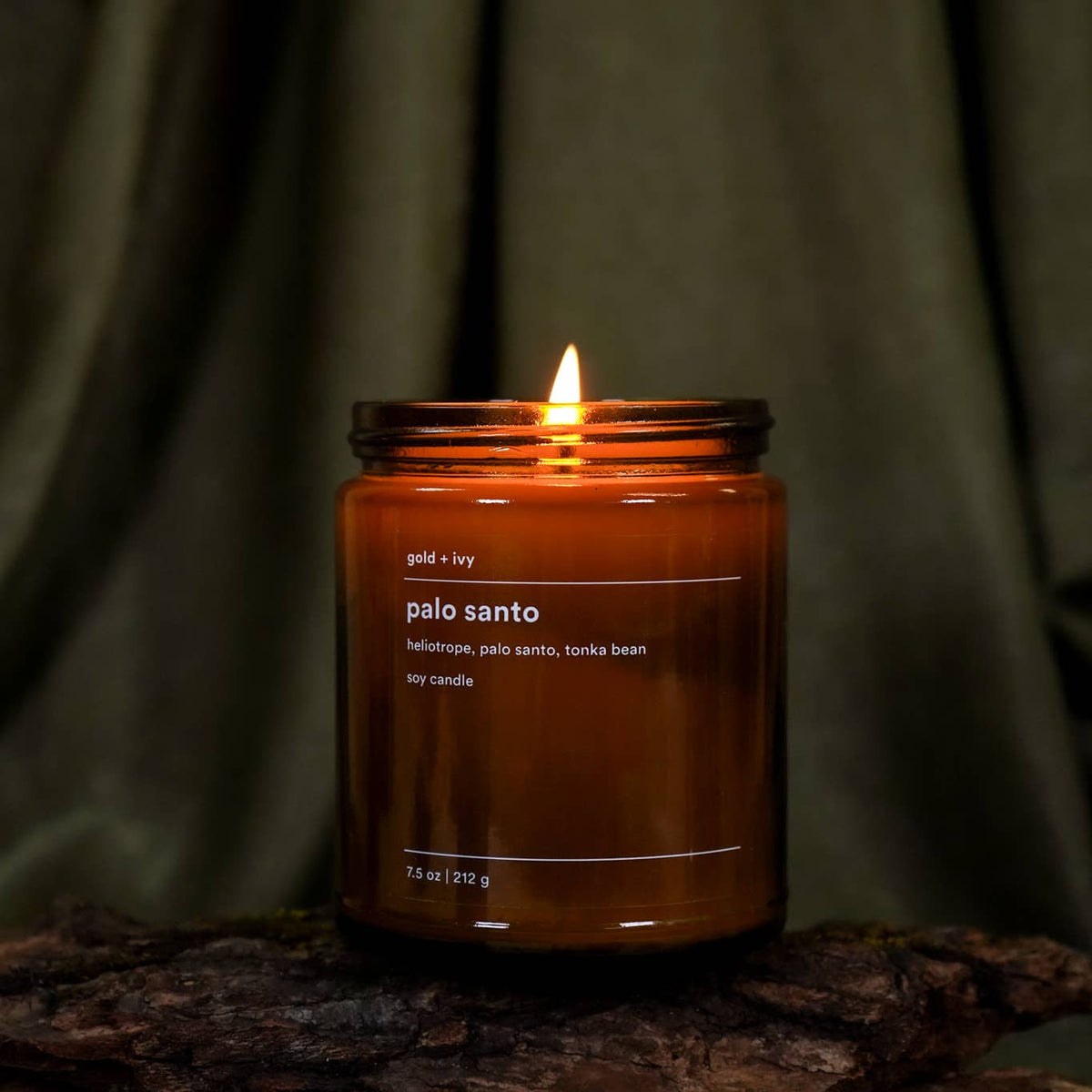 Palo santo soy candle - standard 7.5 oz.