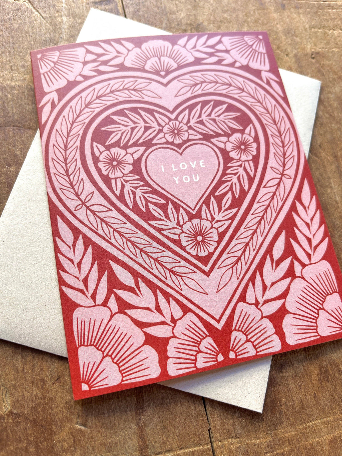 "I Love You," Greeting Card: Single Card