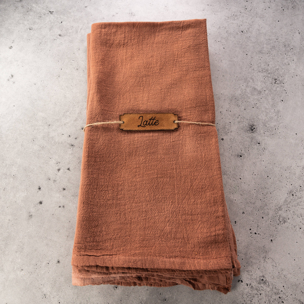 Desert Tones Custom Dyed Tea Towels | Set of 4: Caramel