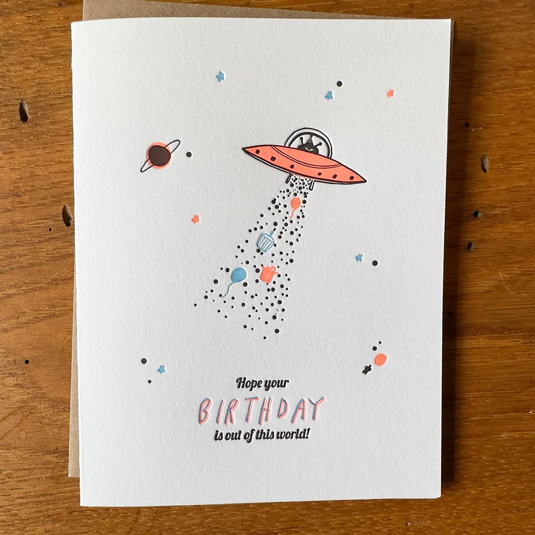 Out of This World Birthday Card
