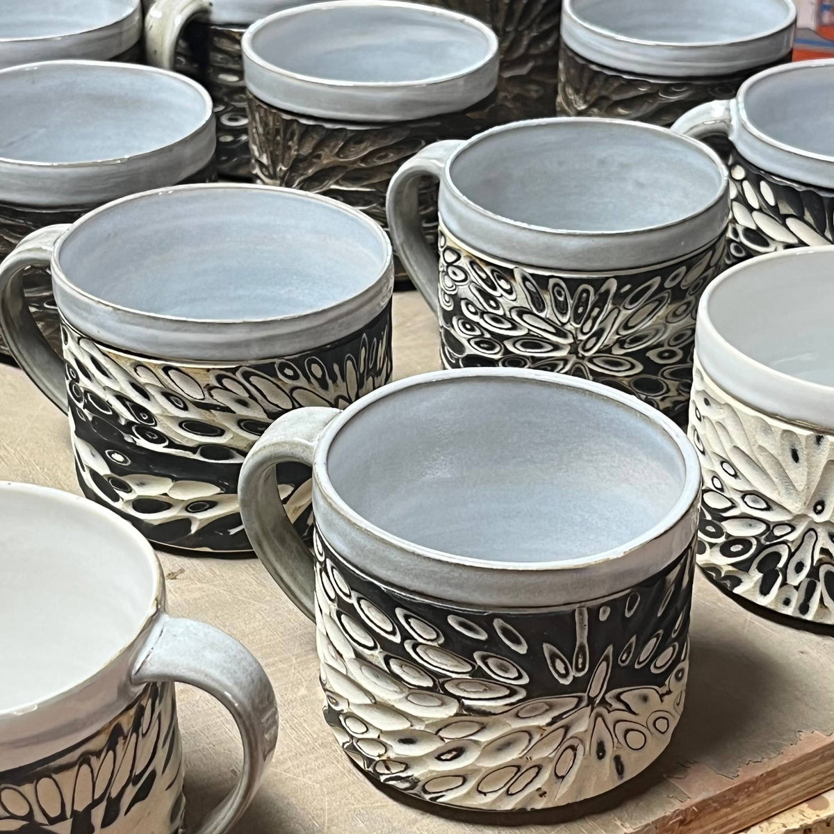 Butterfly Effect Carved Mug